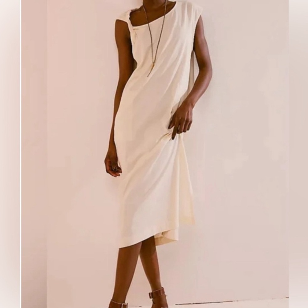 Free People | FP Beach Drew Midi | Green Twisted Sleeve | Small | NWOT |CALL OUT - Picture 3 of 9